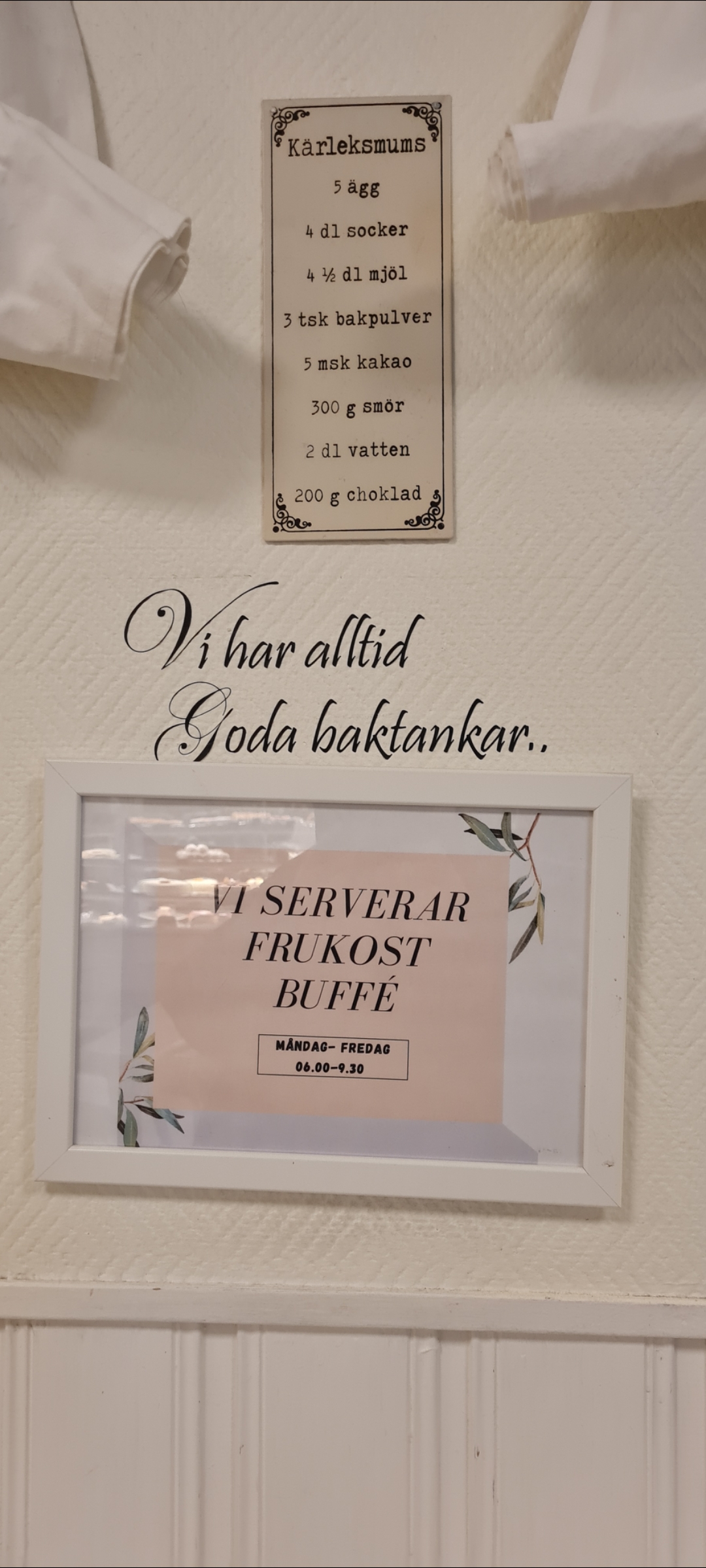 Dekorera väggarna med recept
